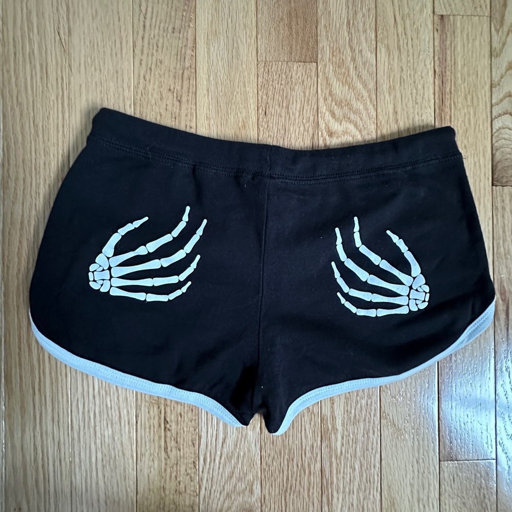 NWOT Skeleton Booty Shorts